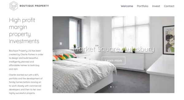Boutique Property development website